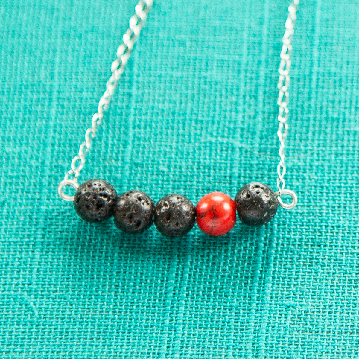 Lava store bead necklace